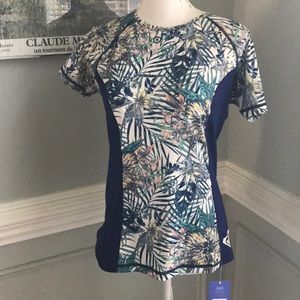 Roxy Four Shores UPF+ 50  NWT Tropical Floral SZ L